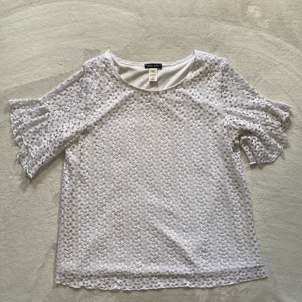 White lace blouse